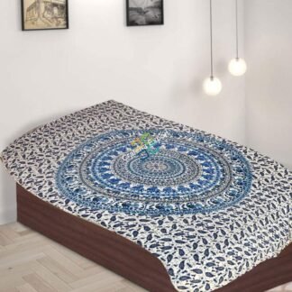 Exclusive Indian Mandala print single bedsheet