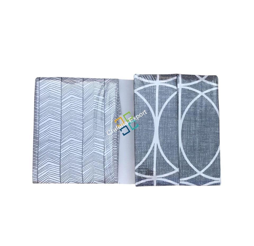 Comfort Cotton Grey printed double bedsheet with two pillow covers - Image 2