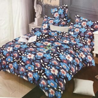 Beautiful Floral Flower Print Cotton Bedsheet Bedspread