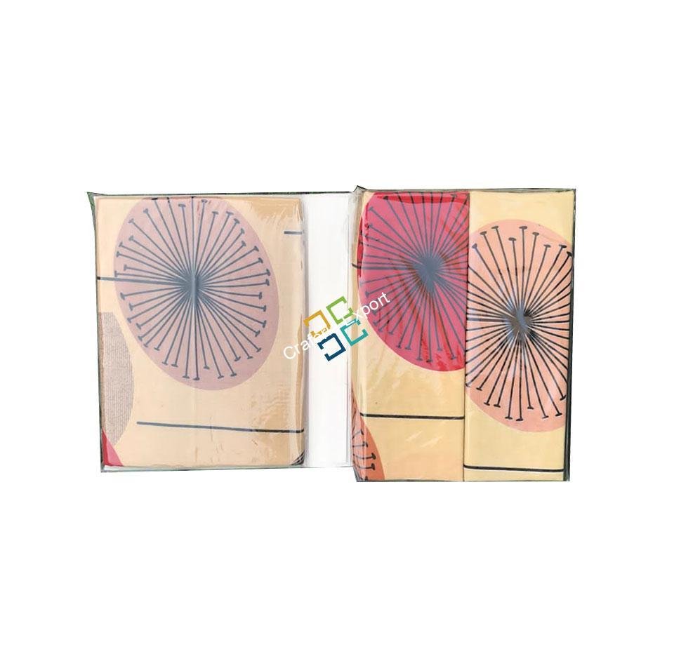 Brown Bedsheet with Circular Flowers for Home Decor - Image 3