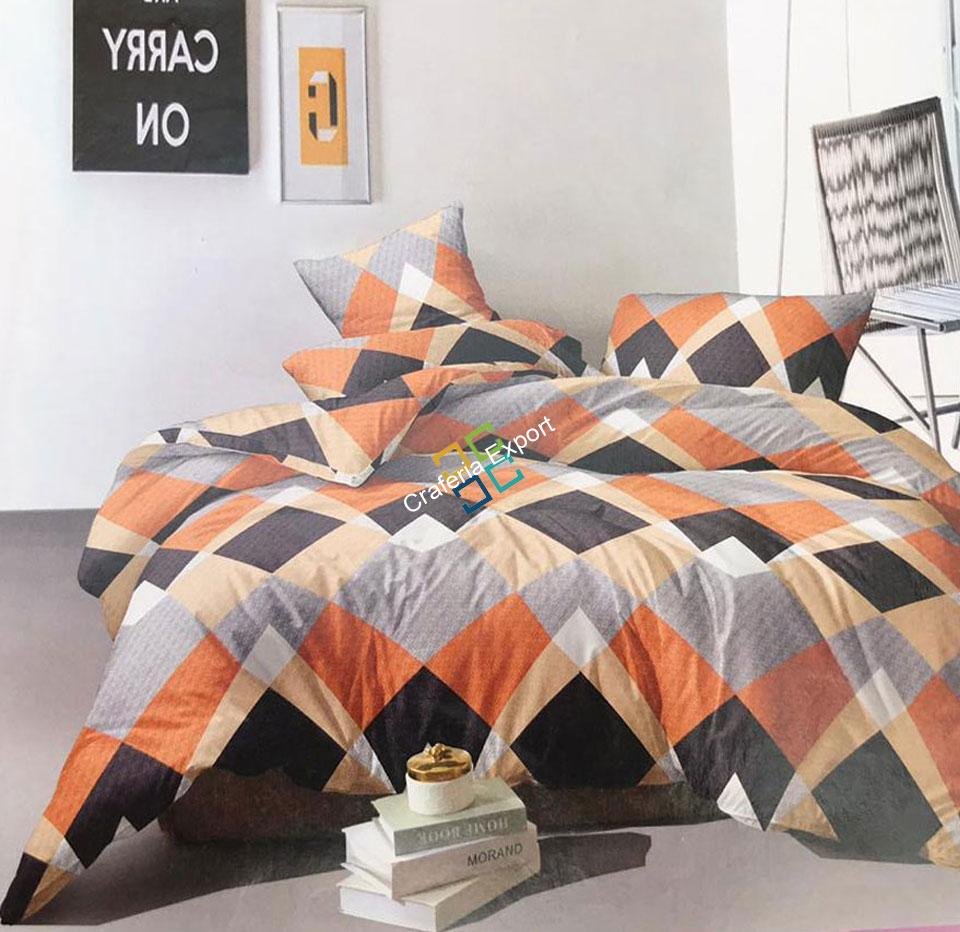 Geometrical printed double bedsheet for home decor/gifts