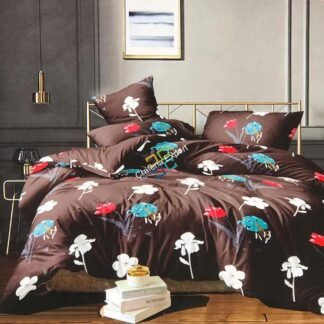 Flower printed double bedsheet for home decor
