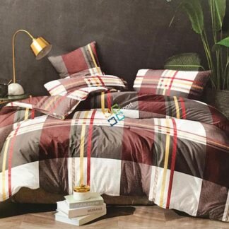 Big cubes printed double bedsheet for home decor