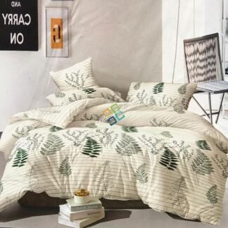 White floral printed double bedsheet for home decor/gifts