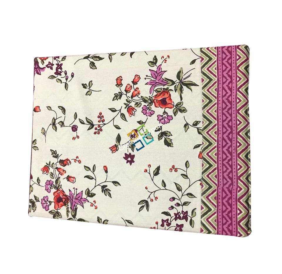 soft and soothing branches of flower with leaves printed Double bedsheets with two pillow covers - Image 3