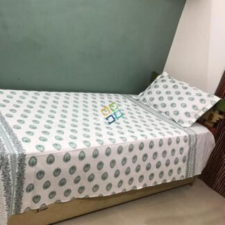 Unique Single Bedsheet with One Pillow Cover floral printed