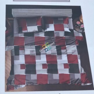 Square Shaped Cotton Double Bedsheet With 2 pillow Cover