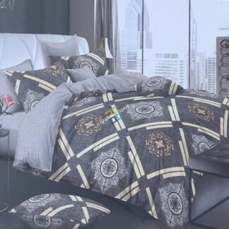 Beautiful cotton King size Bedsheet with 2 Pillow and 2 Cushion ( Set of 5)