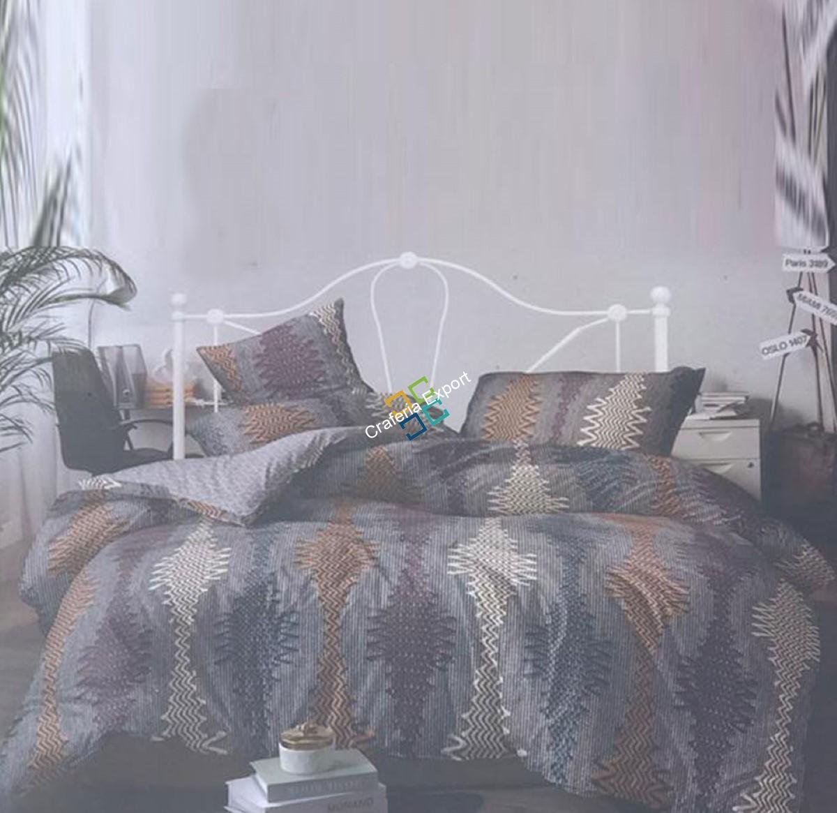 Lovely cotton King size Bedsheet with 2 Pillow and 2 Cushion ( Set of 5)