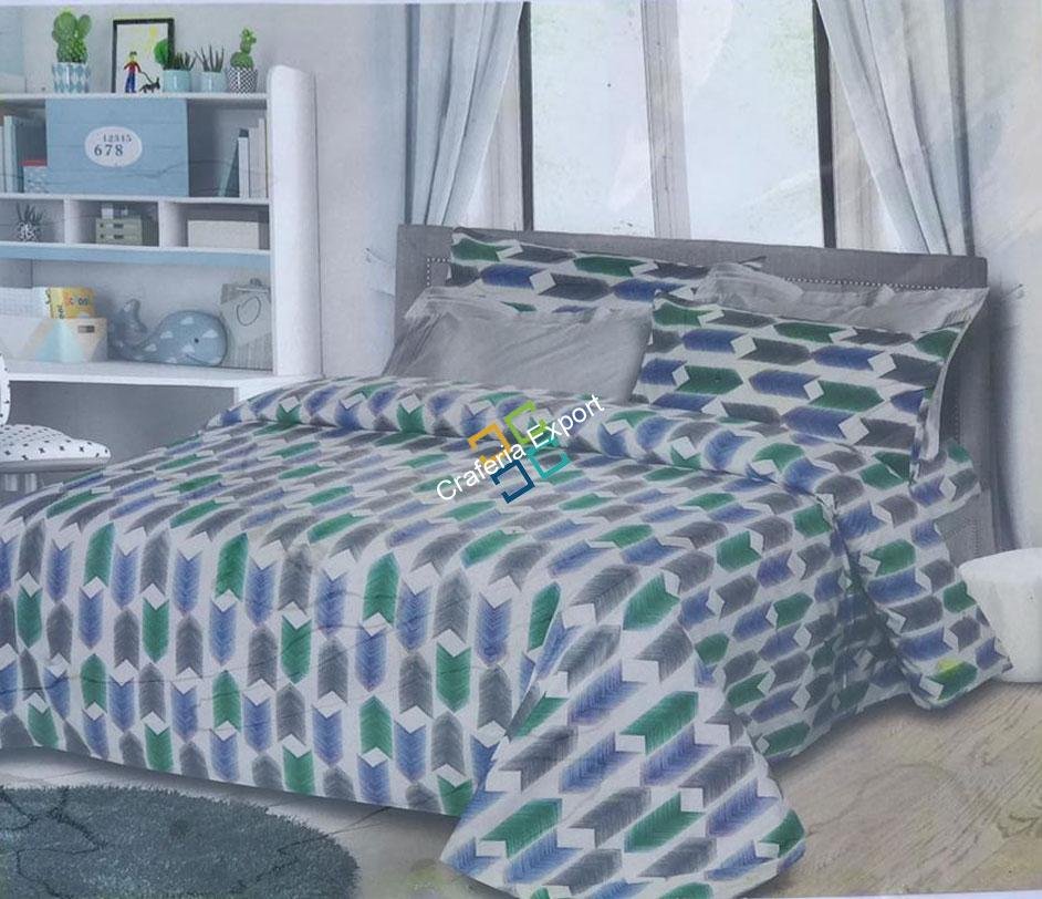 Printed and Comfortable king Size Bedsheet with two pillow cases