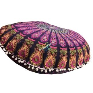 Floor Cushion Cover Round mandala covers with Cushion
