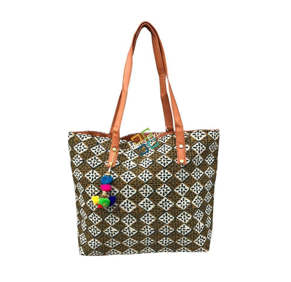 Trendy causal Shoulder Bag with Floral Print