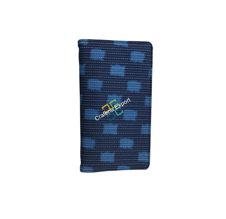 Traditional Blue Printed causal handmade Long Zipper Wallets/Purse for ladies