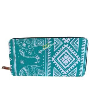 Casual Canvas Wallet/purse with Elephant Design