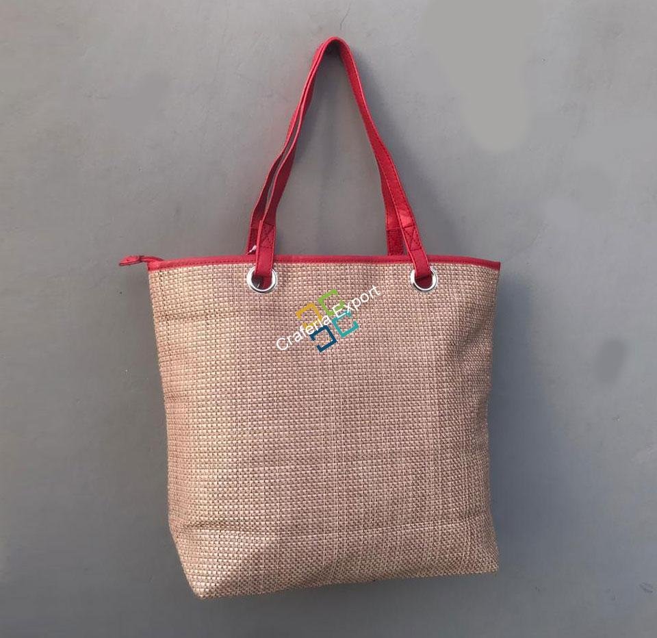 Trendy jute Canvas shoulder/handbag - Image 2