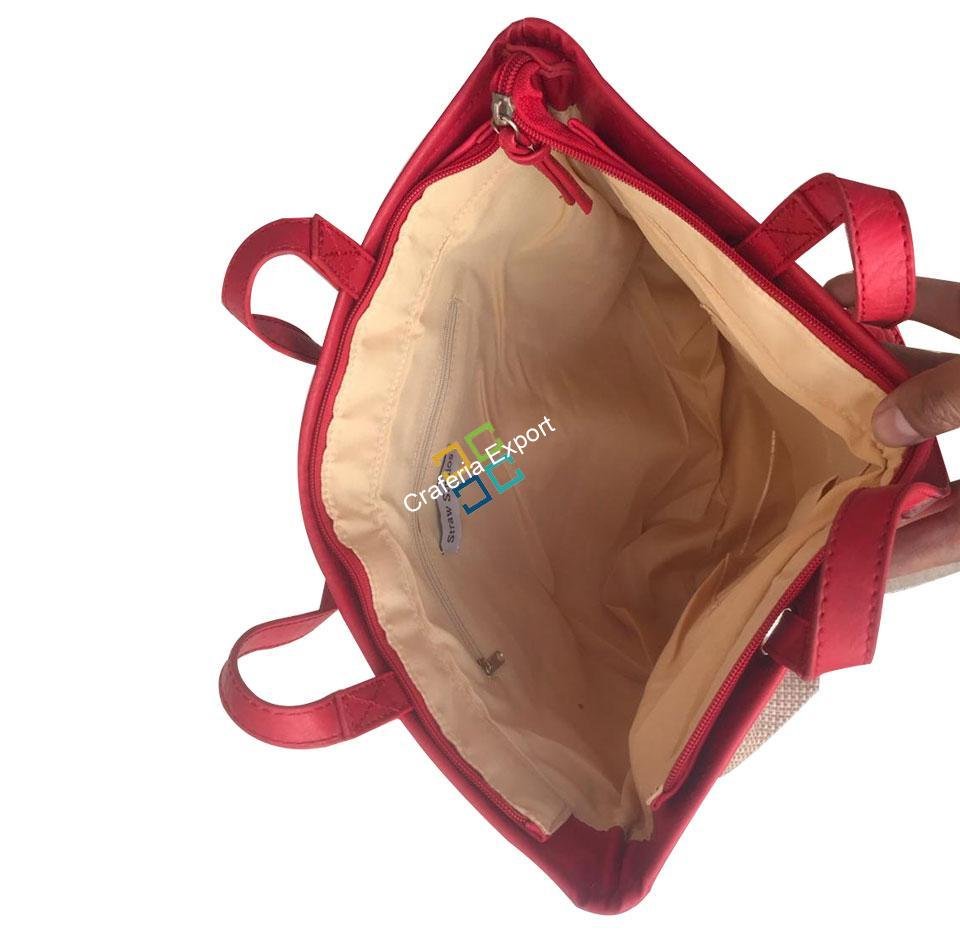 Trendy jute Canvas shoulder/handbag - Image 3