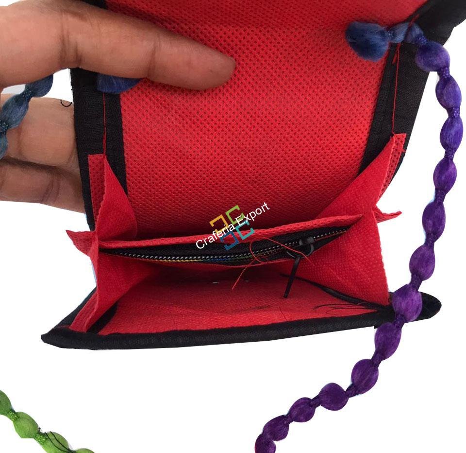 Embroidery Sling cross body bags with traditional handmade design - Image 3