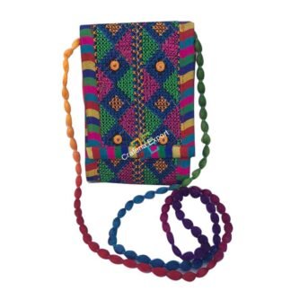 Embroidered sling bag/cross- body bag