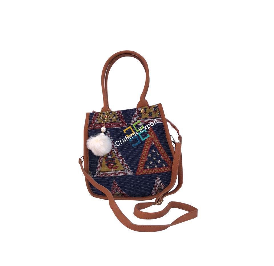 Beautiful Ikkat Printed Hand/sling bag for outing