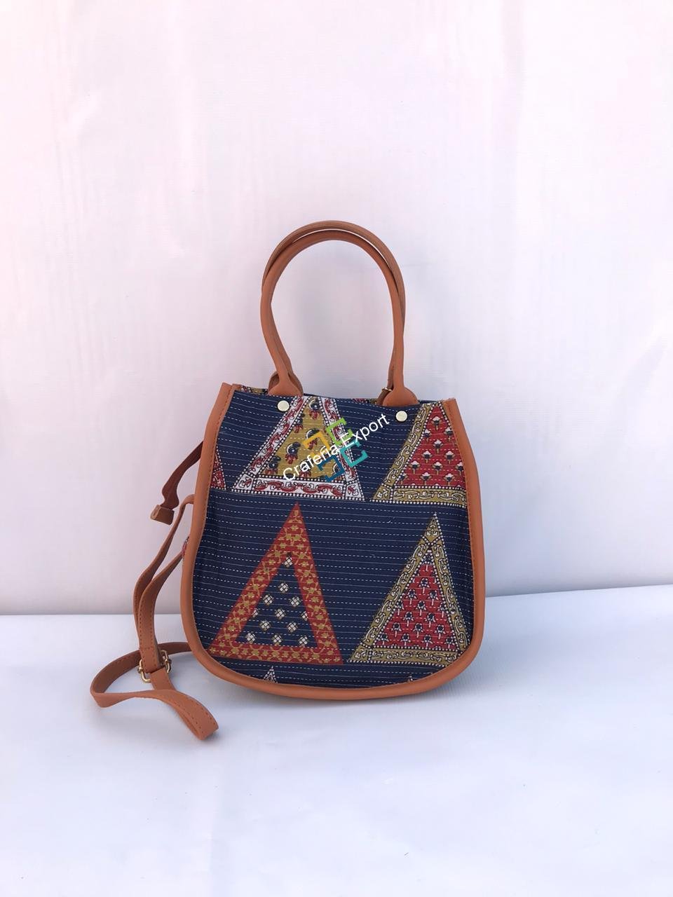 Beautiful Ikkat Printed Hand/sling bag for outing - Image 3