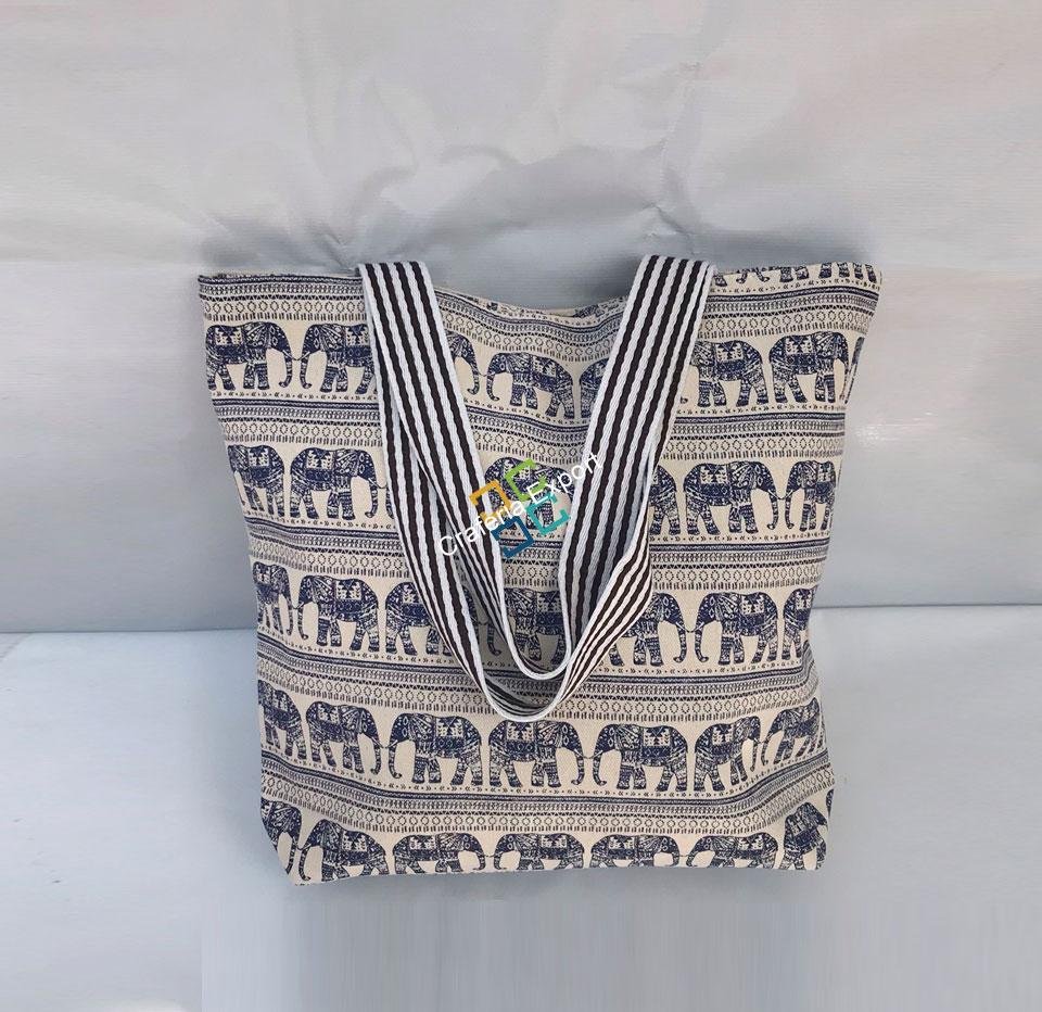 Elephanta printed shoulder tote/Handbags - Image 2