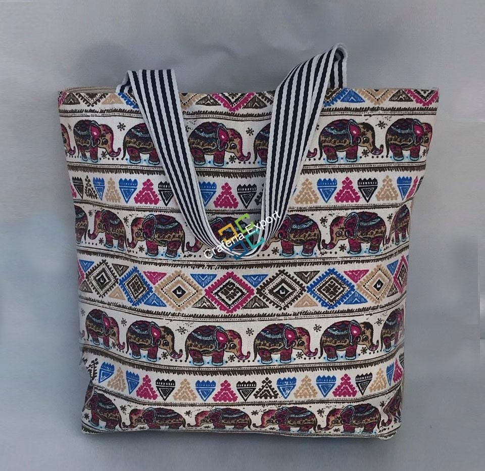 Elephanta printed shoulder tote/Handbags - Image 4