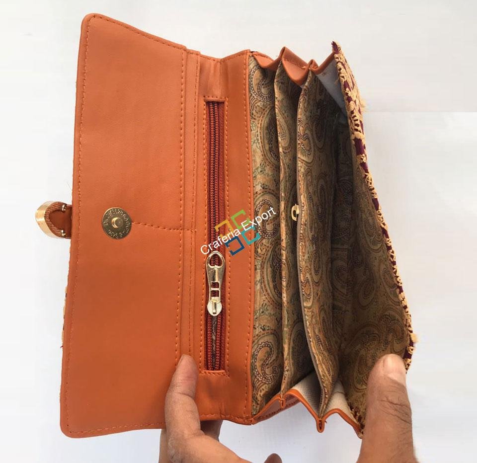 Chikankari Designed Wallet/Clutch For Girls & Women - Image 3