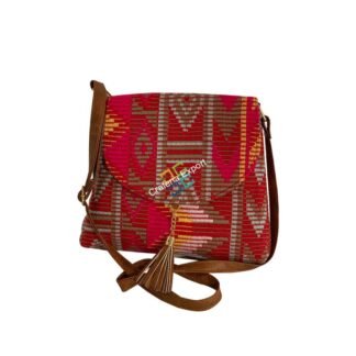 Stylish canvas printed sling bag