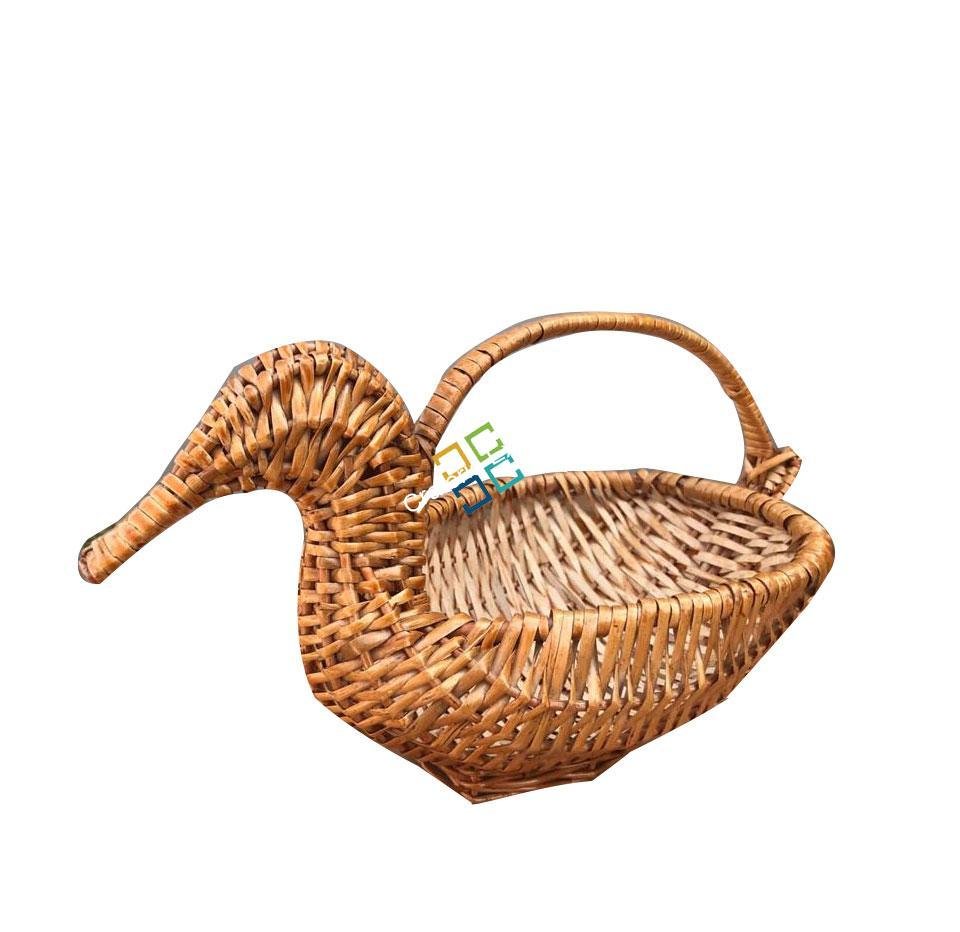 Bamboo Duck Multipurpose Basket with Handle - Image 5