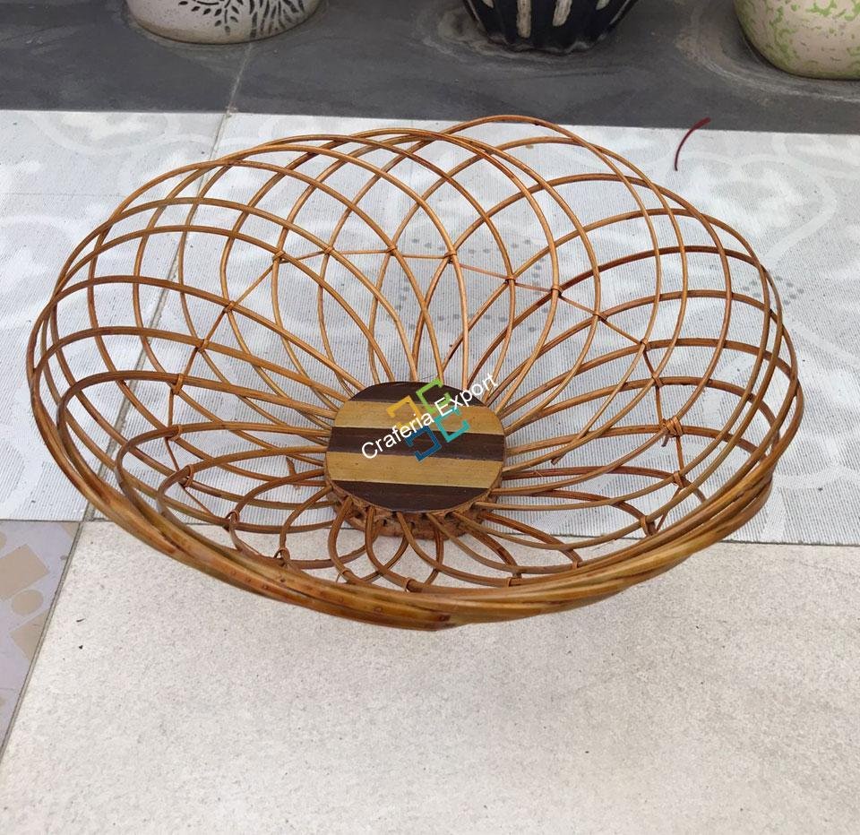 Eco-Friendly Cane Fruit Basket/Hamper Basket For Home, Hotel and Restaurant Decor - Image 2