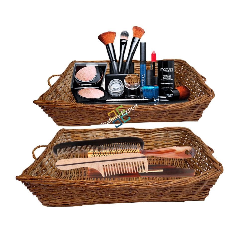 Cane Storage Fruit And Vegetable Basket ( Set of 2 ) - Image 2