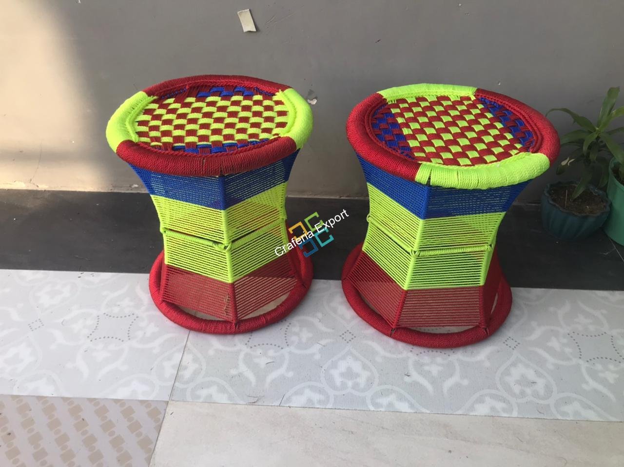 Cane Stool Mudha Sitting / Chair for Indoor/Outdoor - Image 3