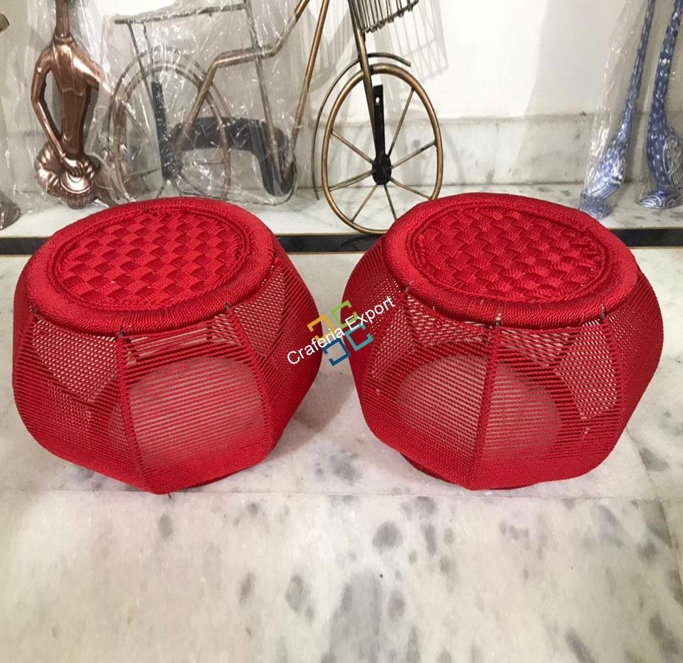 Handcrafted Plain Iron Stools Mudha for Indoor/Outdoor - Image 3