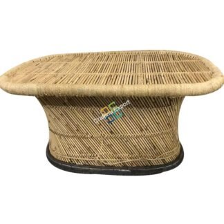 Rectangular Natural Bamboo Table Handcrafted XL-size