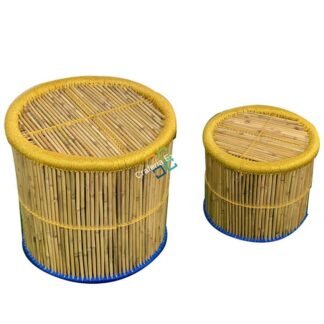 Handmade Bamboo Mudha for Indoor-outdoor Furniture (Set of 2)