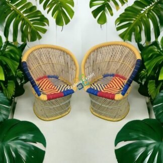 Bamboo Sute Chairs for Balcony | Bamboo Mudda Chairs for indoor and outdoor