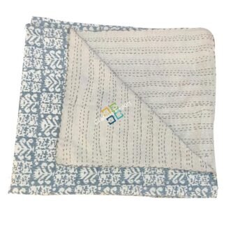 Double cotton Razai / Quilt blankets Gudri bedspread Dohar bed throw with jaipuri kantha handicraft