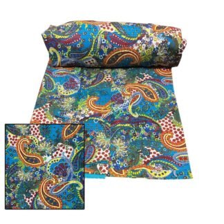 QUILT Double Bed Cotton RAZAI Bedspread Gudri Blankets With Printed DESIGN