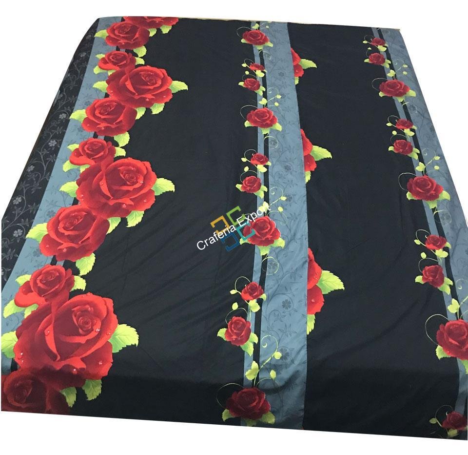 Rajasthani handicraft trendy floral print AC Qulit / bedspread / blankets Trendy Indian Floral Printed Quilts / Razai / Dohar / Bedspread - Image 2