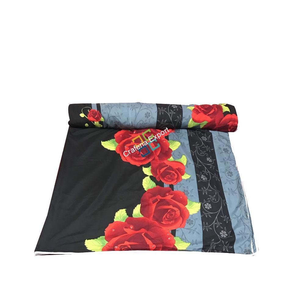 Rajasthani handicraft trendy floral print AC Qulit / bedspread / blankets Trendy Indian Floral Printed Quilts / Razai / Dohar / Bedspread - Image 3