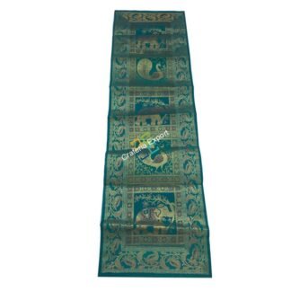 Jaipuri handemade embroidery table runner.-Purple