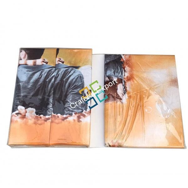 Couple printed double bedsheet with matching pillow cover (set of 2) - Image 7