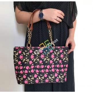 Floral jaipuri printed women's handbag for outing