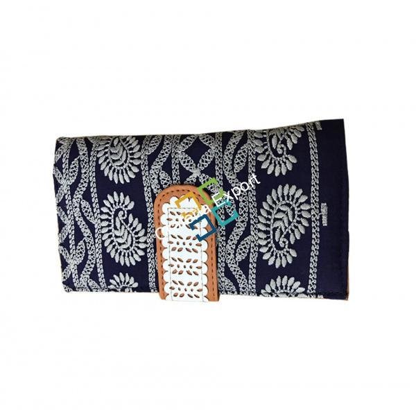 Chikankari Embroided Clutch/Wallet For Women & Girls