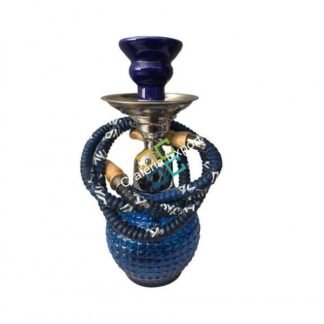 Hukkah - Glass bottom designer for fun that is smoking / home decor Antique item-BLUE