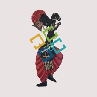 Antique Lord Ganesha with Guitar showpiece wall hanging/wall mount