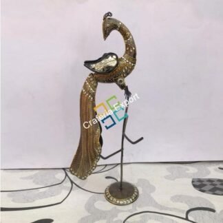 Peacock shaped design keyhander/ bangle stand showpiece