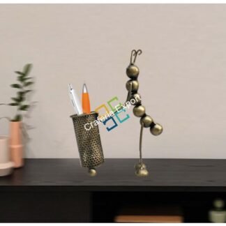 Metal Caterpillar Pen Stand/Stationery Holder/ Unique Showpiece