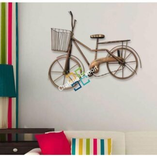 Antique wall hanging metal cycle with basket for Decor/ Gift Purpose