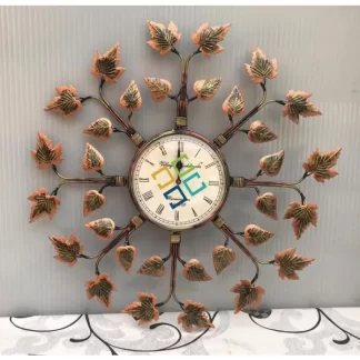 Accents Round shaped  Leaf Petals wall clock /wall decor